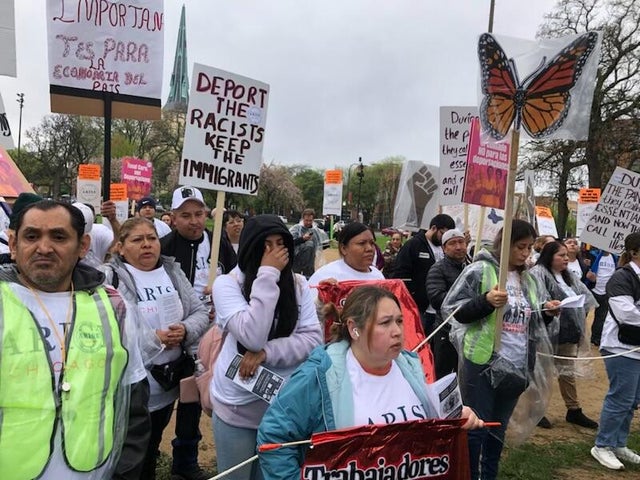 May Day 2025 protest in Union Park, Chicago. 