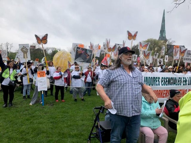 May Day 2025 protest in Union Park, Chicago. 