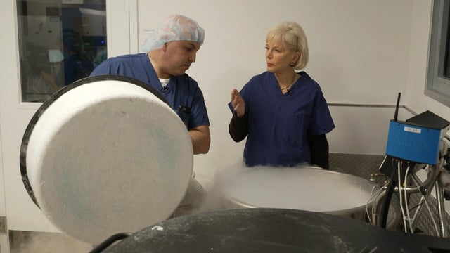 Dr. Tomer Singer and Lesley Stahl 
