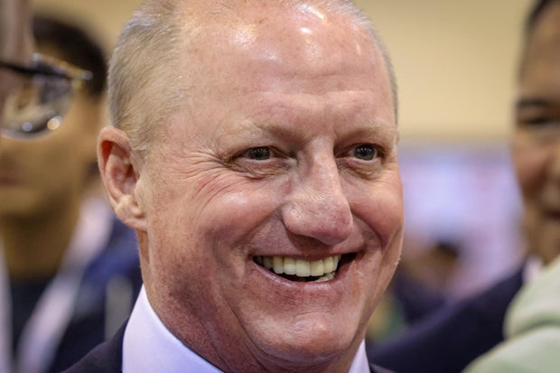 Greg Abel at Berkshire Hathaway Inc annual shareholders' meeting in Omaha, Nebraska 