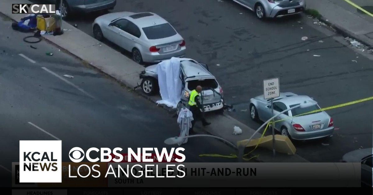 South LA hit-and-run kills 2 people - CBS Los Angeles