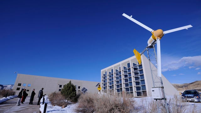 (KL)GOLDEN, CO--Visitors Center at the National Renewable Energy Lab, NREL, in Golden includes a Bergey BWC 1500 Wind Turbine System, a 1500 watt turbine used for smaller applications including battery charging and water pumping for small homes, cabins, o 