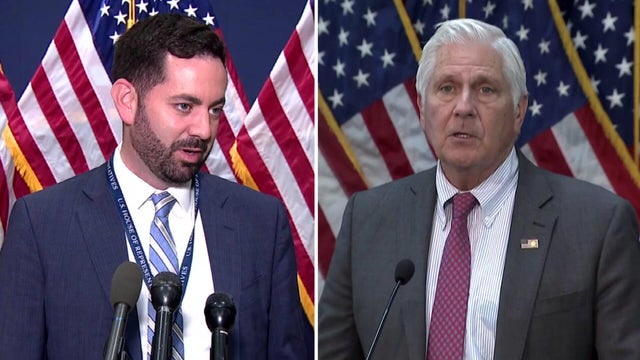 Congressman Mike Lawler (L) and Nassau County Executive Bruce Blakeman (R) 