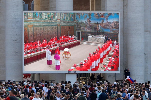 First day of conclave to elect a new Pope 