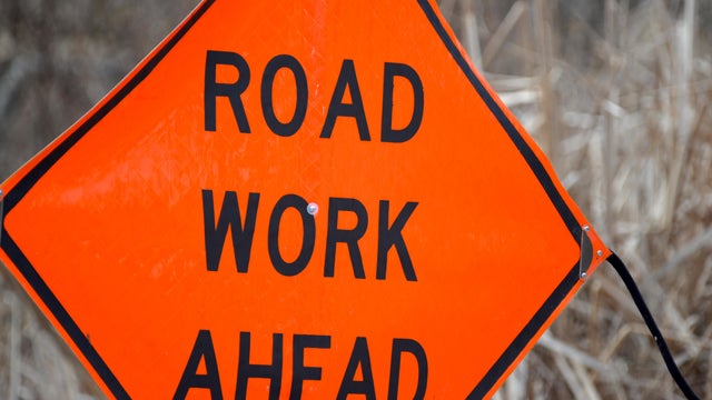 "Road Work Ahead" Sign 