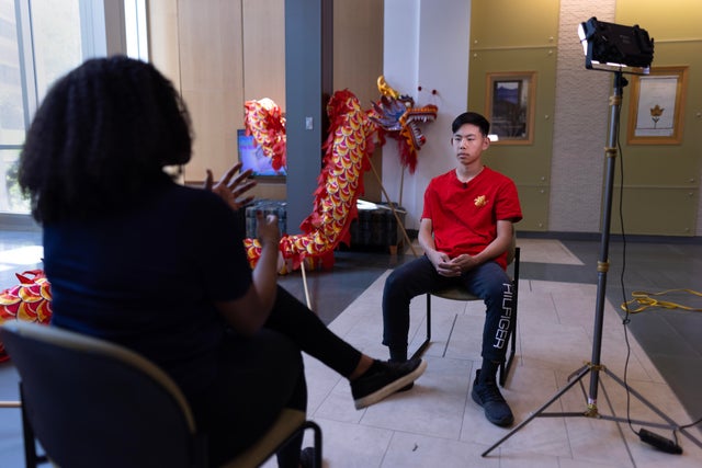 Baltimore Chinese School's dragon dance team 