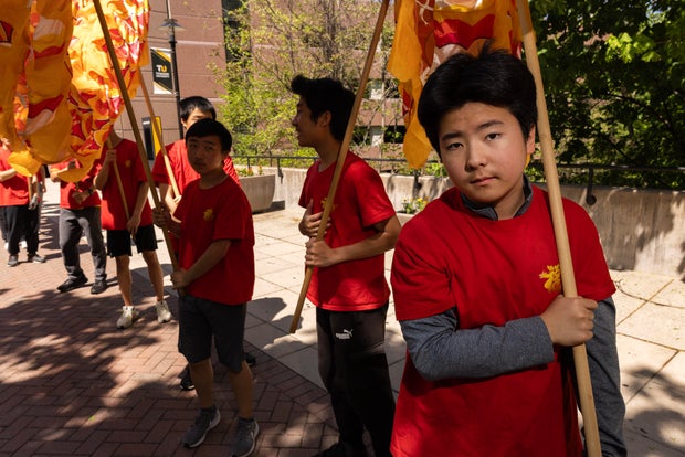 Baltimore Chinese School's dragon dance team 