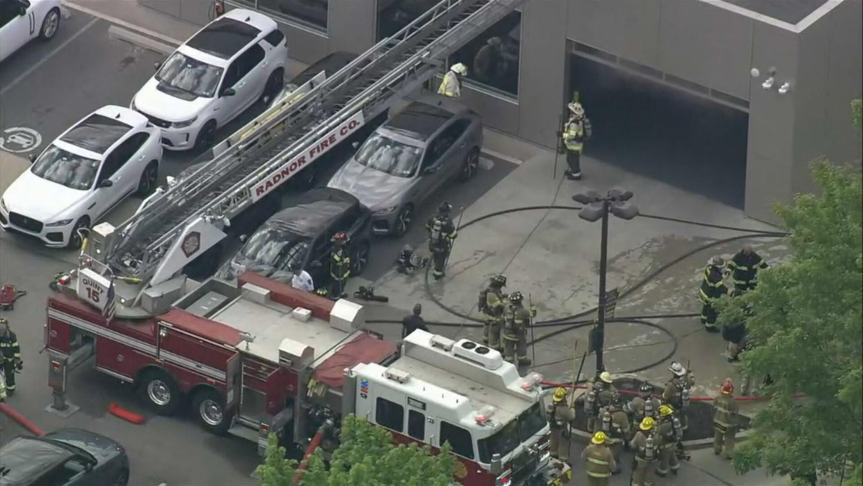 Smoke billows from Jaguar and Land Rover showroom in Pennsylvania after ...