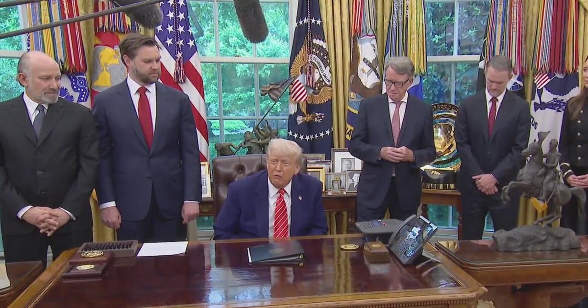 President Trump announces landmark trade deal with UK amid new tariffs ...