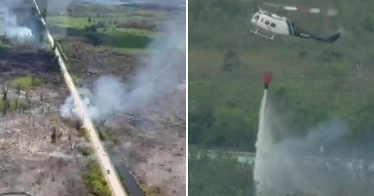 Brush fire near Florida Keys burns 400 acres, 50% contained as crews warn of fast-changing road conditions