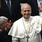 Pope Leo XIV attends an audience to journalists in Vatican 