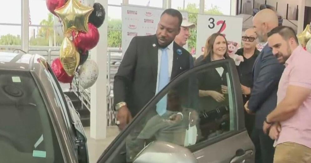 MDCPS Principal of the Year honored with new car