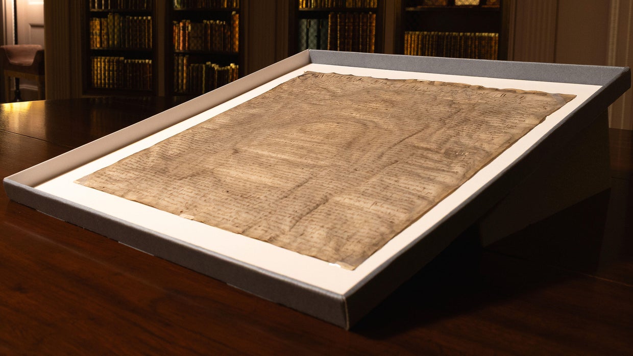 Harvard bought a copy of the Magna Carta for 27.50. It's actually rare(01)