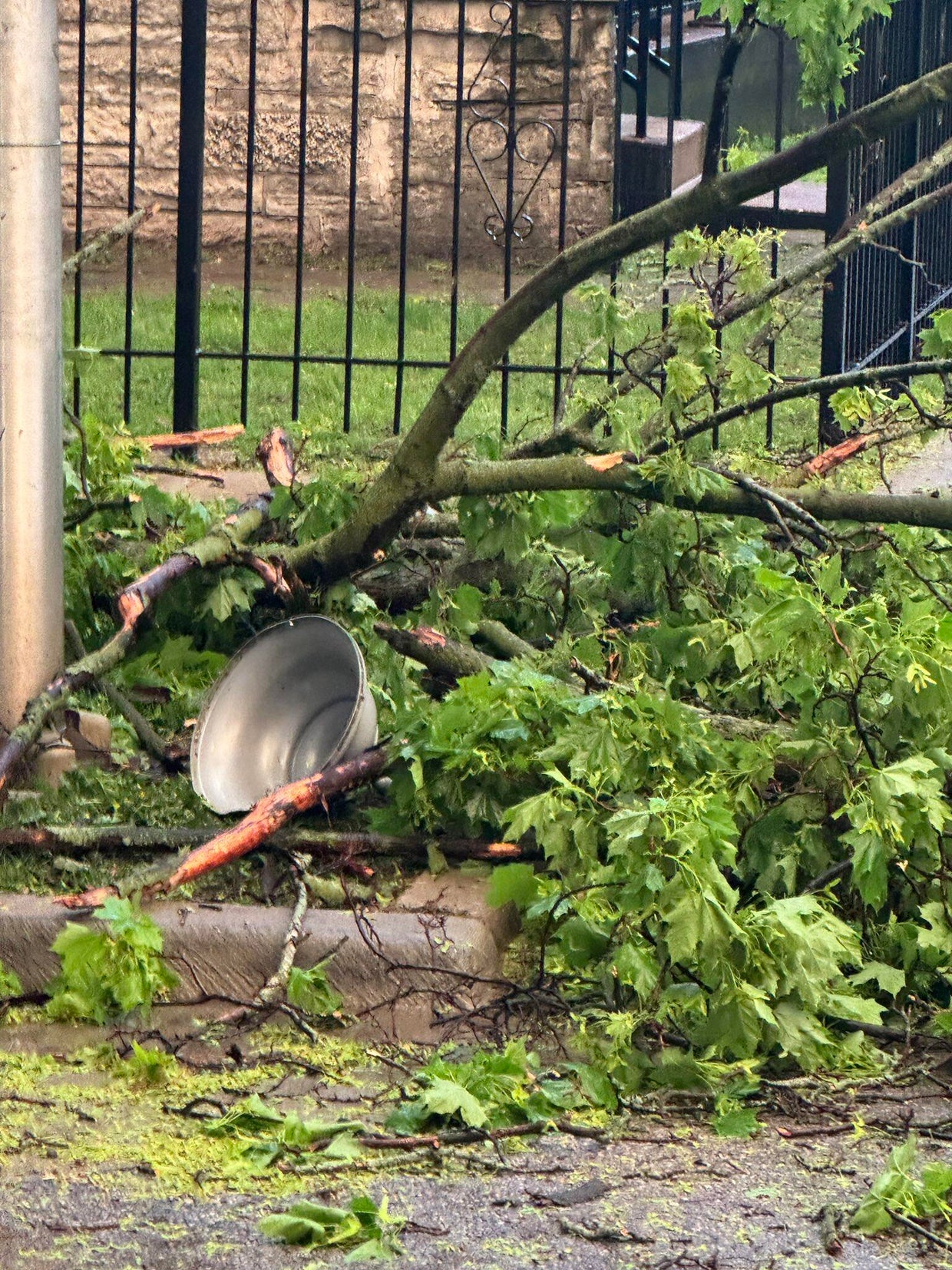 Severe thunderstorms pound Chicago area, fueled by record heat - CBS ...