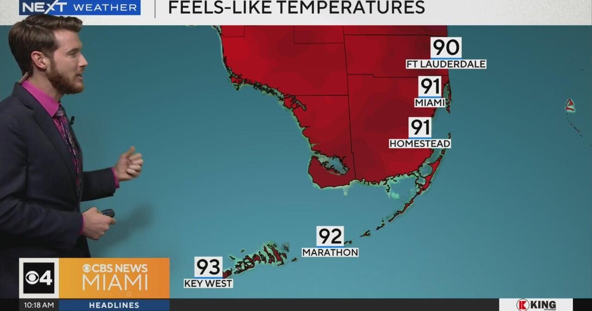 South Florida weather expected to be very hot weekend ahead - CBS Miami