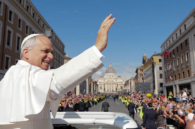 Pope Leo XIV conducts a mass of inaquation in St. Peter Square 