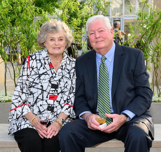 People pose for a photo at a gala for Nemours 