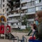 Russian drones hit a residential area in Kyiv 