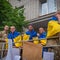 Russian drones hit a residential area in Kyiv 