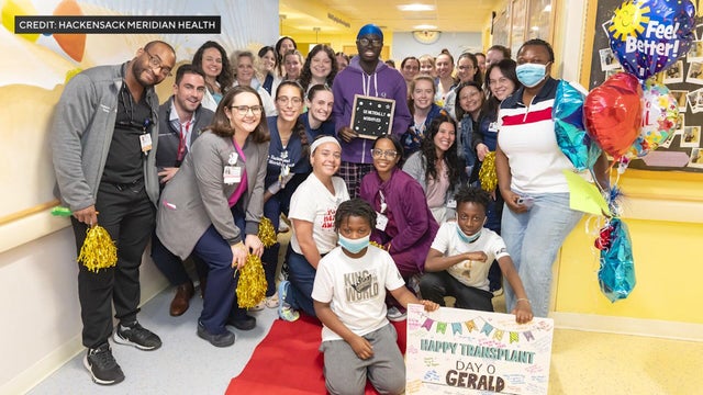 Gerald Quartey and medical staff at Hackensack Meridian Health 