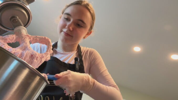 Nikki Ladd baking at her home in South Jersey