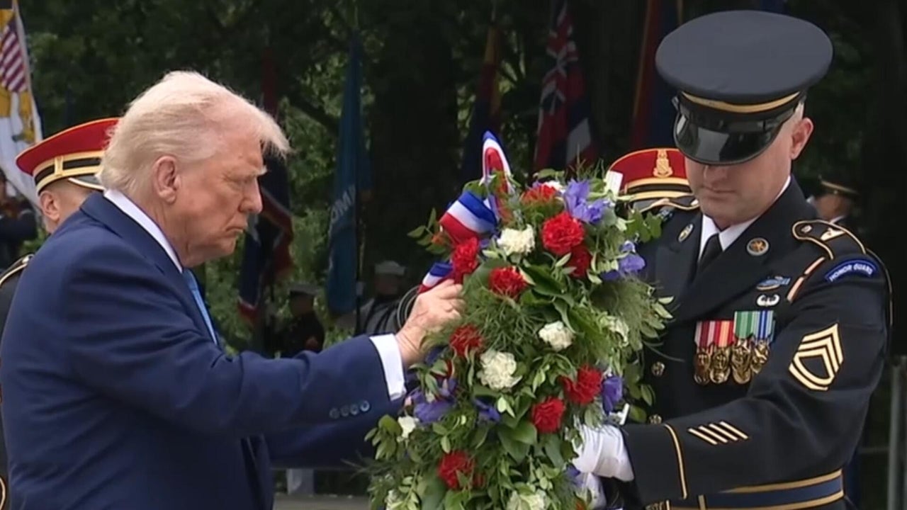 Trump lays wreath at Arlington National Cemetery on Memorial Day