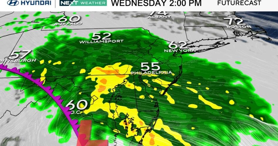 Soggy weather returns to Philadelphia region this week. Timing out the ...