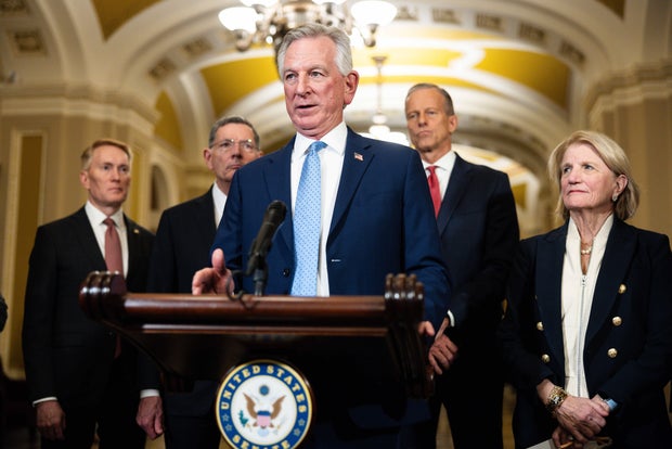 Senators Speak To The Press After Their Weekly Policy Luncheons On Capitol Hill