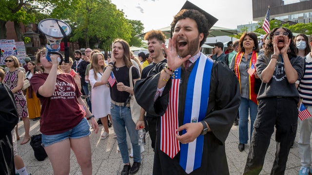Harvard University rally 