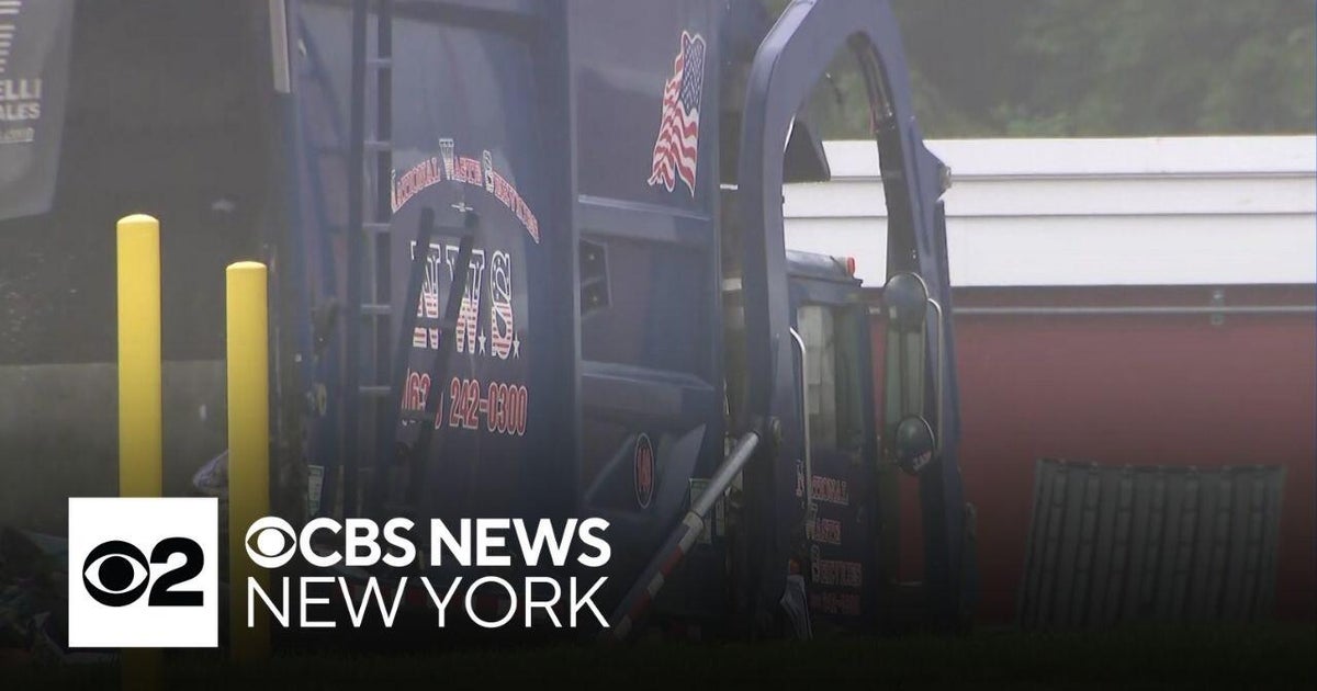 Man in dumpster killed in garbage truck incident on Long Island - CBS ...