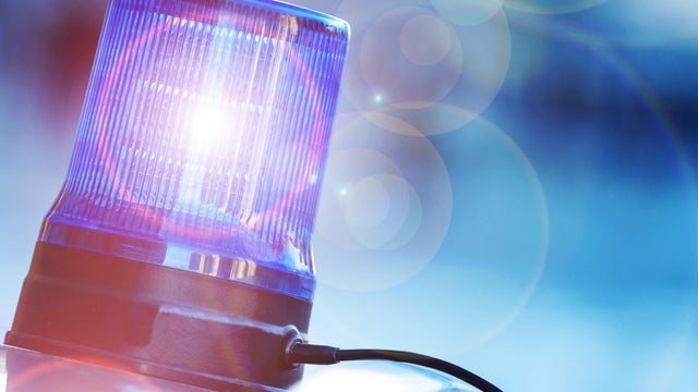Police light on an unmarked car of the German police 