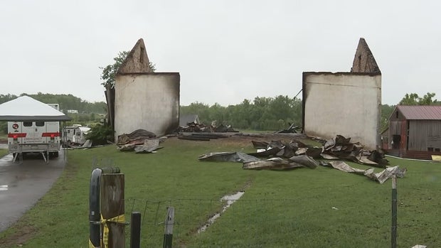 Barn destroyed in fire at House of Wiggle Goats animal rescue in Lansdale, Pennsylvania 