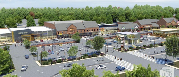 Rendering of Baltimore's Edmondson Village Shopping Center 