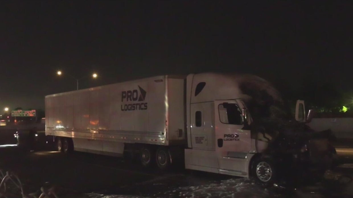 1 dead following fiery overnight crash on I-580 in Livermore - CBS San ...