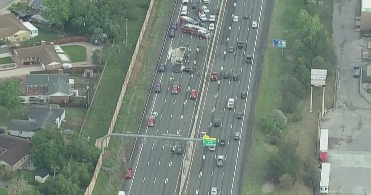 Southbound lanes of I-25 closed north of Denver for accident involving ...
