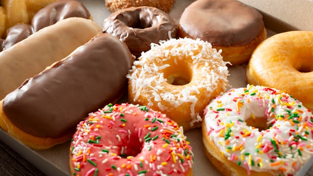 dozen donuts in box 