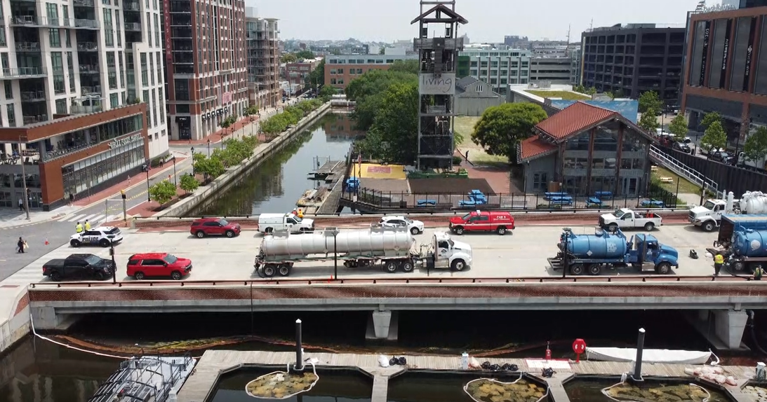 How thousands of gallons of diesel fuel got from Johns Hopkins Hospital into the Baltimore Harbor 