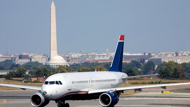 Washington DC Airplane Jet Reagan National Airport 