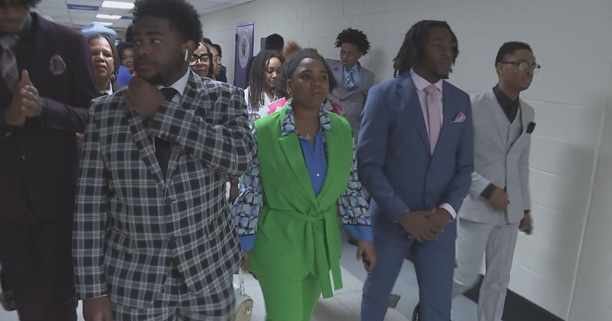 Philadelphia nonprofit donates new suits to seniors at MLK High School 