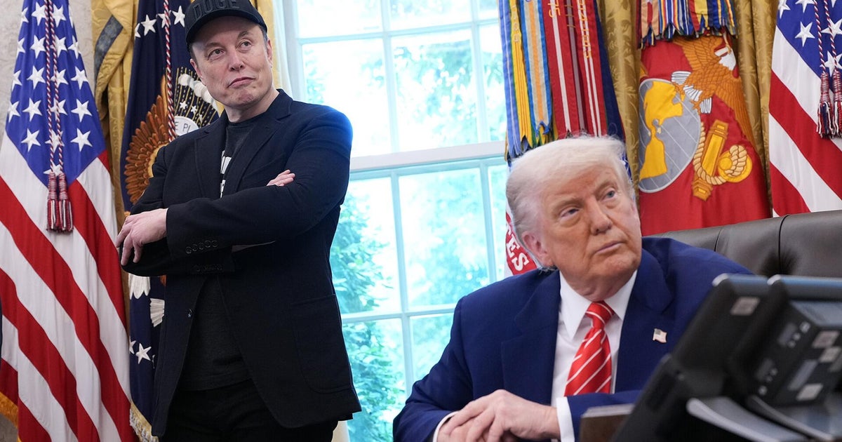Trump says he's disappointed by Musk criticism of budget bill, Musk says he  got Trump elected - CBS News