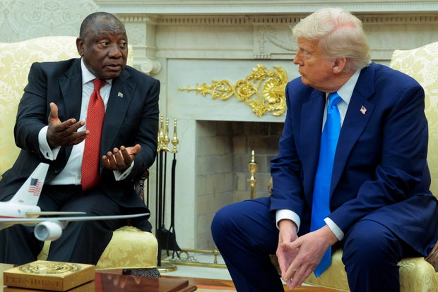 President Trump Meets With South African President Cyril Ramaphosa At The White House 