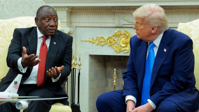 President Trump Meets With South African President Cyril Ramaphosa At The White House 