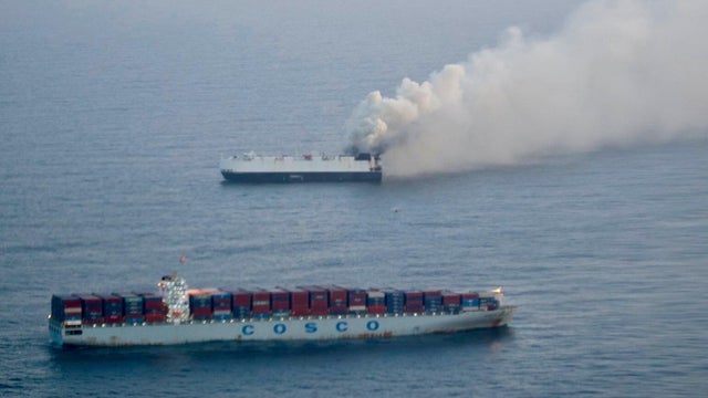 Alaska Cargo Ship Fire 