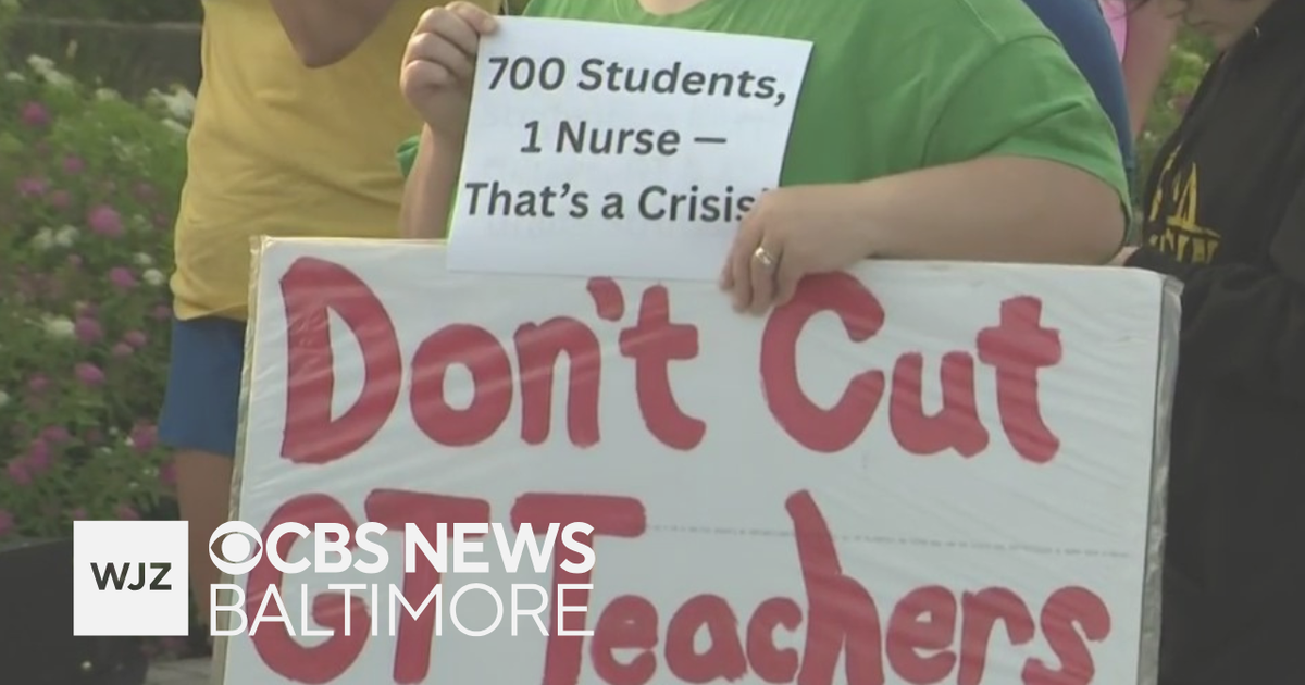 Howard County teachers rally over proposed 2026 budget cuts - CBS Baltimore