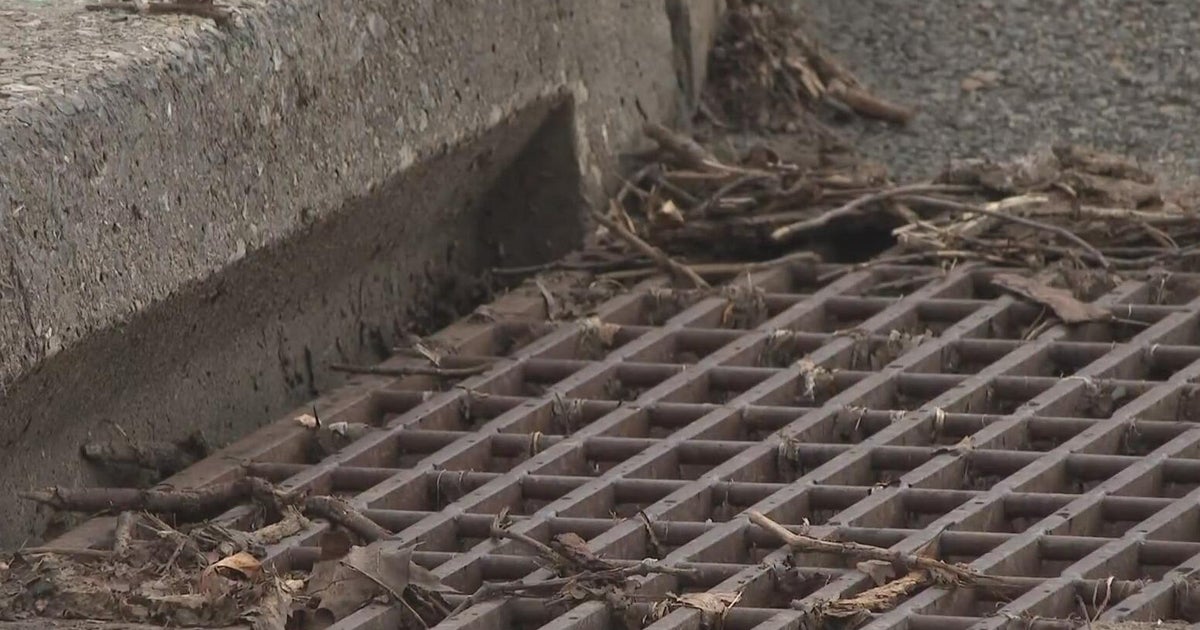 Clogged storm drains leading to flooding for business owner - CBS ...