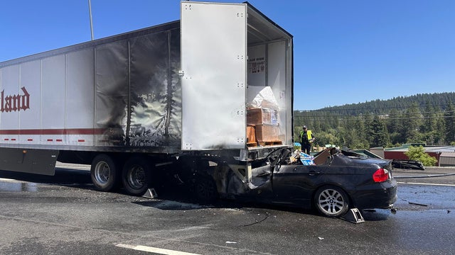 big rig car crash grass valley hwy 49 