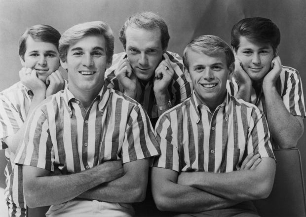 The Beach Boys - from left, Carl Wilson, Dennis Wilson, Mike Love, Al Jardine and Brian Wilson - are seen in 1964.