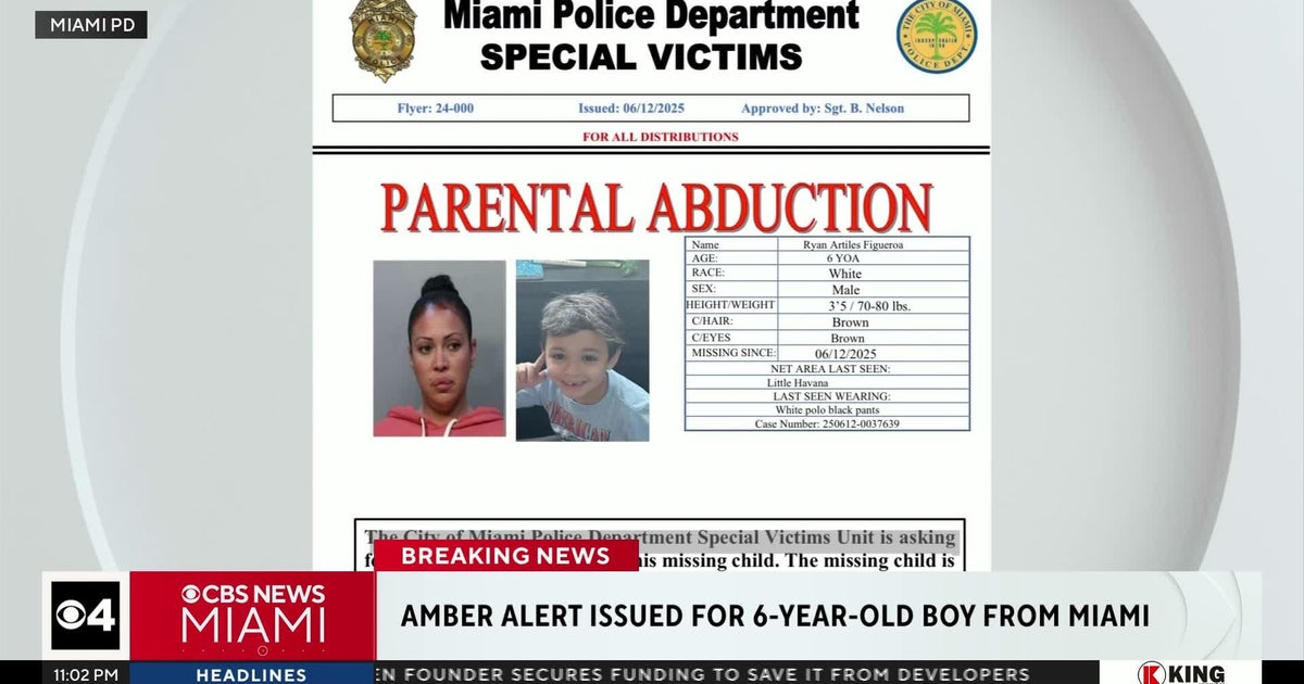 Amber Alert issued for missing 6-year-old Miami boy - CBS Miami