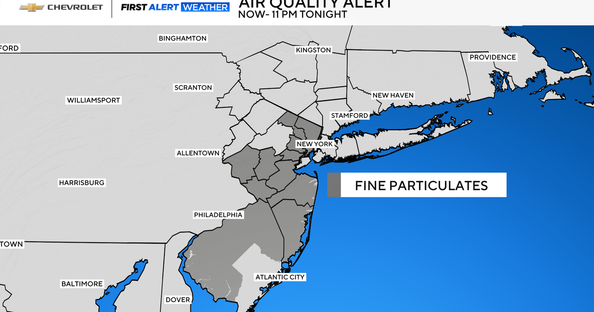 Air quality alert issued for central and southern N.J. 