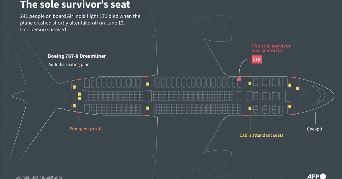 Only passenger in seat 11A survives Air India plane crash